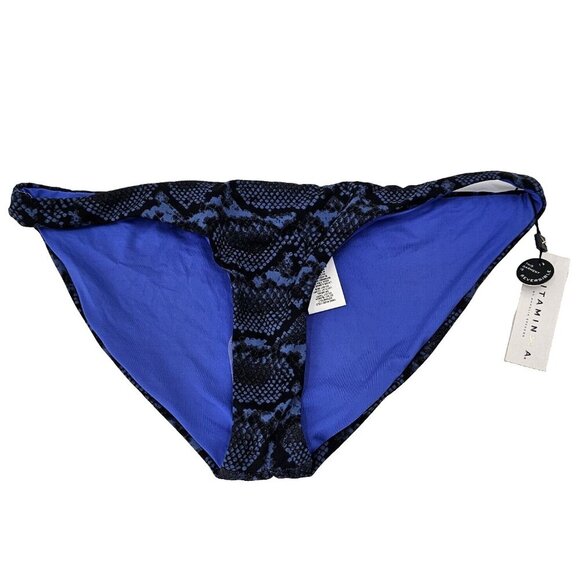 Vitamin A Other - Vitamin A Luciana Full Coverage Bottom Blue Snake Print Various Sizes XS S M